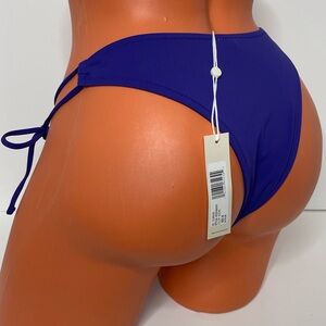 $110 NWT FISCH For Rebecca Taylor M Hani O-Ring Bikini Bottom Denim Smooth